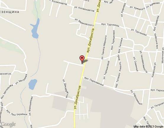 Схема рекламної площини за адресою Салон Анна ч/дор, в.. Декабристів,82