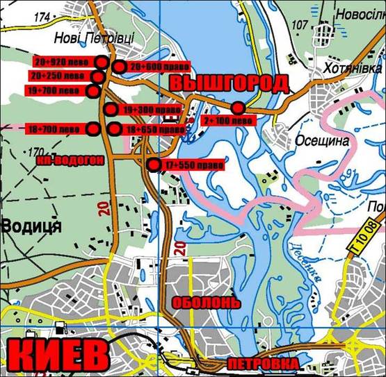 Схема рекламної площини за адресою Т-10-01, 17+550 право (БОРД 3*6)