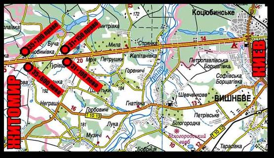 Схема рекламной плоскости по адресу М-06, 35+700 лево      (вышечный борд)