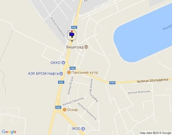 Схема рекламной плоскости по адресу Траса "Київ-Іванків-Овруч", Р-02 км 20+ 600 право, с. Нові Петрівці, поворот на комплекс "Межигір'я"