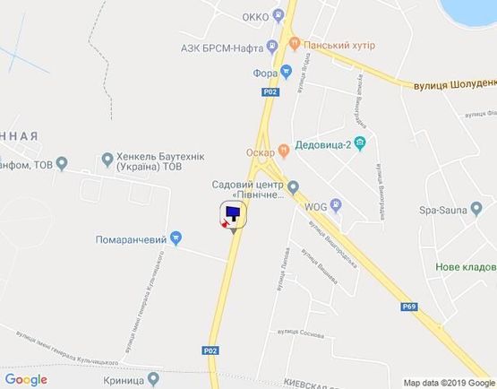 Схема рекламной плоскости по адресу Траса "Київ-Іванків-Овруч", Р-02 км 19+ 350 ліво, світлофоро, поворот на SANDORA, HENKEL-Україна, в'їзд з Києва