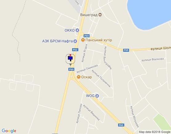 Схема рекламной плоскости по адресу Траса "Київ-Іванків-Овруч", Р-02 км 20+ 000 ліво,  м. Вишгород- вул. Вишгородська, КПП, разв'язка на Вишгород