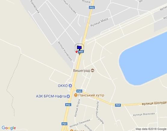 Схема рекламной плоскости по адресу Траса "Київ-Іванків-Овруч", Р-02 км 20+ 500 ліво, с. Нові Петрівці,  поворот на на комплекс "Межигір'я"