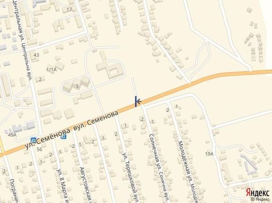 Схема рекламной плоскости по адресу Одесса-Южный (Фонтанка) 20+200А (в стор Одессы)