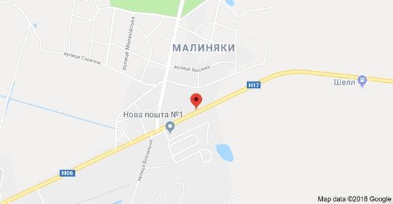 Схема рекламной плоскости по адресу с.Дубляни (в'їзд у Львів)