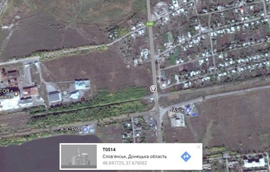 Схема рекламной плоскости по адресу перед ж/д переездом, п. Семеновка (направление на Артемовск)