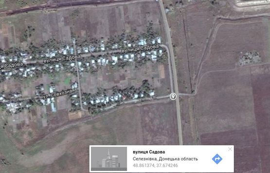 Схема рекламної площини за адресою на въезде в п. Селезневка (направление на Харьков (Святогорск))