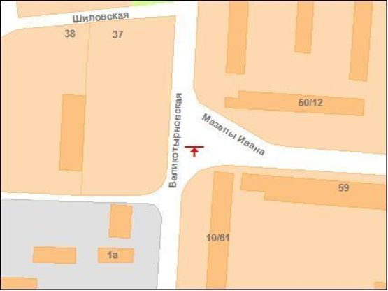 Схема рекламной плоскости по адресу Автовокзал (у бік м-ну Половки)