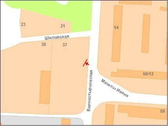 Схема рекламної площини за адресою В.Тирнівська вул. (Автовокзал)