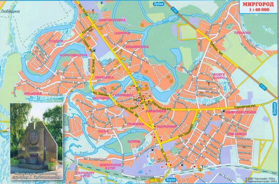 Схема рекламної площини за адресою ул.Гоголя, непарная сторона, въезд со стороны Полтавы