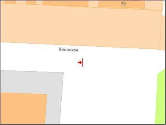 Схема рекламной плоскости по адресу Київське Шосе вул. (Эпіцентр)