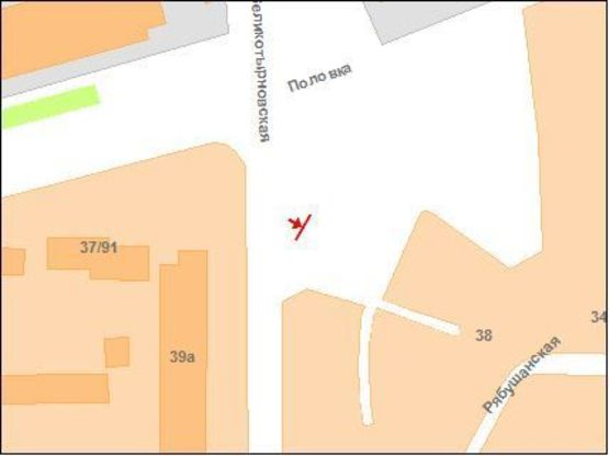 Схема рекламної площини за адресою В.Тирнівська вул. (ринок "В.Тирнівський")