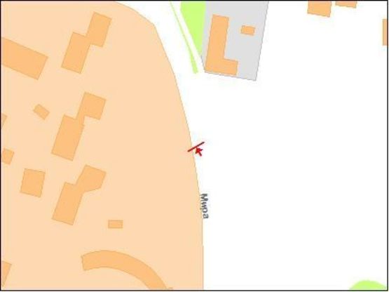 Схема рекламной плоскости по адресу Миру просп.,9 між зуп. "Б.Хмельницького" та АЗС