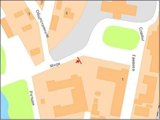 Схема рекламной плоскости по адресу Слави пл. (Південний в-л)