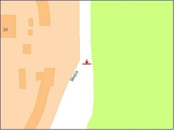 Схема рекламной плоскости по адресу зуп.Головка (розд.смуга)(із центру)