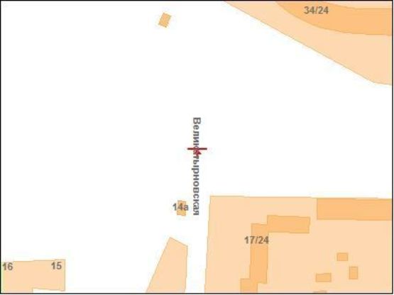 Схема рекламной плоскости по адресу В.Тирнівська вул -Г.Сталинграду вул. (разд.п.)(на Половки) перехр.