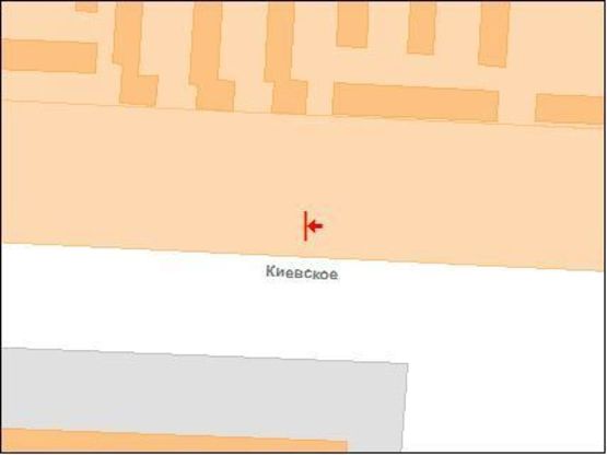 Схема рекламной плоскости по адресу К.Шосе вул, 84