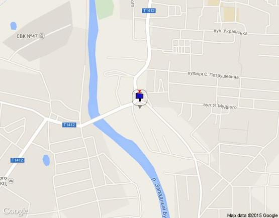 Схема рекламної площини за адресою м. Сокаль вул. Шептицького (центральний виїзд на м. Львів м. Червоноград)