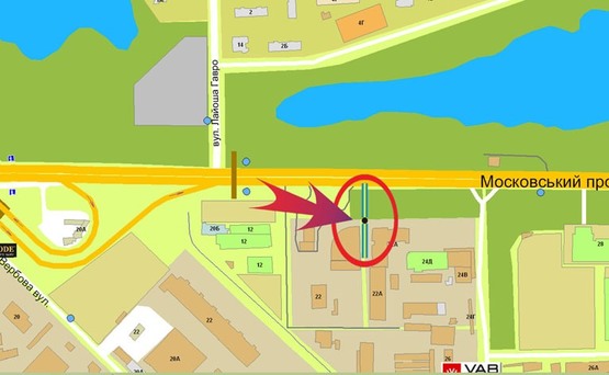 Схема рекламной плоскости по адресу Кр.Казаков/Домострой/Метро (А) правая