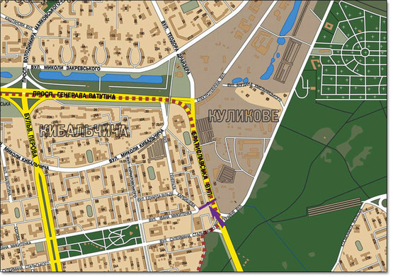 Схема рекламної площини за адресою Братиславская,13 возле Эпицентра