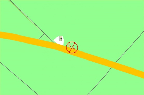 Схема рекламной плоскости по адресу Бориспільське шосе / Бориспільська вул. (АЗС "ANP"), рух до Киева