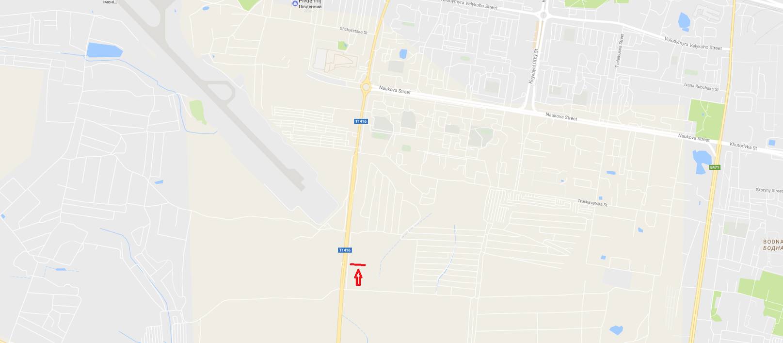 Схема рекламной плоскости по адресу Кульпарківська, біля заправки SOCAR в сторону ТРЦ Victoria Gardens (верхній)