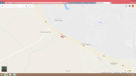 Схема рекламной плоскости по адресу Обїздна М-10, З.О. м. Львова, біля Транс-Сервіс-1 в сторону Кінг Крос