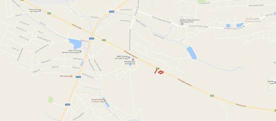 Схема рекламної площини за адресою Об'їзна М-10, З.О. м. Львова, Панська Гора в сторону Сокільник (нижній)1