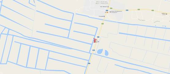 Схема рекламної площини за адресою Обїздна М-06, Київ-Чоп, перед с.Гамаліївка АЗС WOG в сторону Київа (верхній)