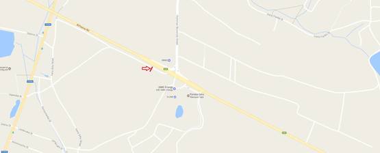 Схема рекламної площини за адресою Об'їзна М-10, З.О. м. Львова, в сторону Панської Гори