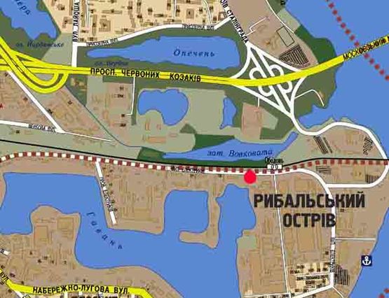 Схема рекламной плоскости по адресу ул.Электриков (А) направление к Московскому мосту