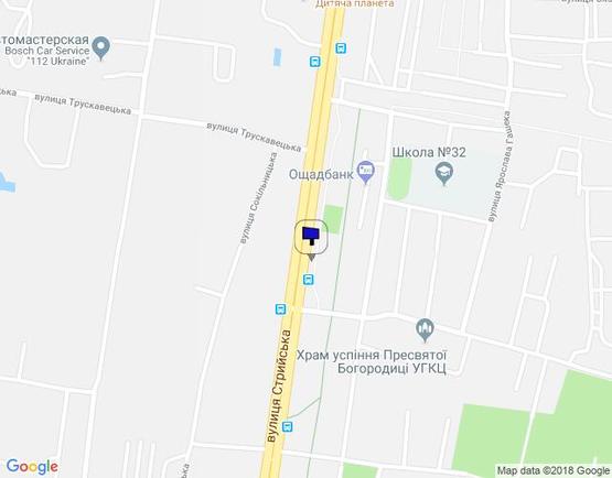 Схема рекламной плоскости по адресу Стрийська вул., 61