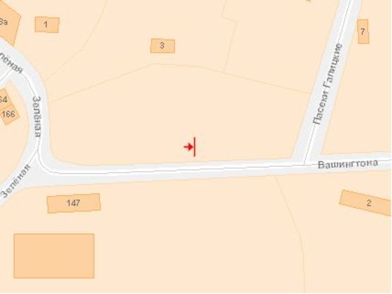 Схема рекламной плоскости по адресу Дж.Вашингтона, 3