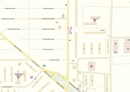 Схема рекламної площини за адресою Маршала Гречка ул., 8, крупная транспортная развязка, направление к Проспекту Правды