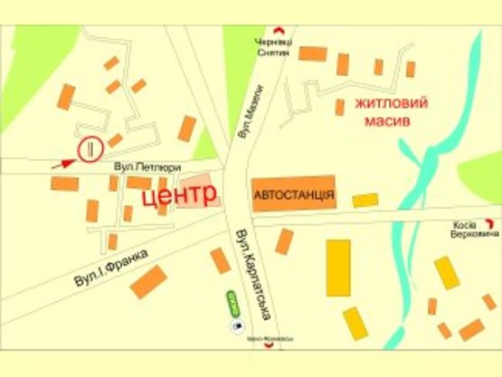 Схема рекламной плоскости по адресу Петлюри