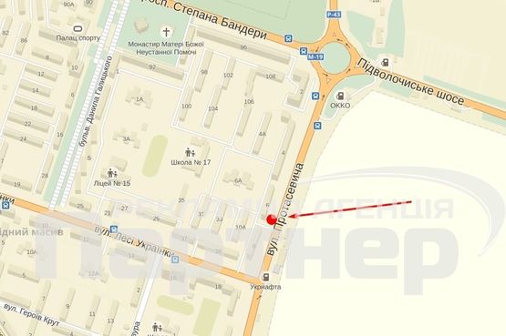 Схема рекламной плоскости по адресу Протасевича