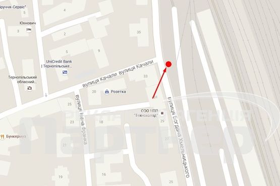 Схема рекламной плоскости по адресу Б. Хмельницького