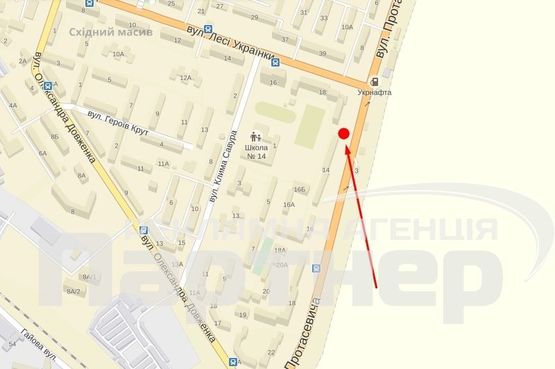 Схема рекламной плоскости по адресу Протасевича