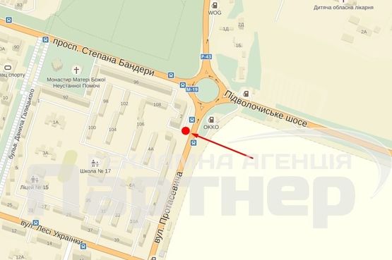 Схема рекламной плоскости по адресу Протасевича