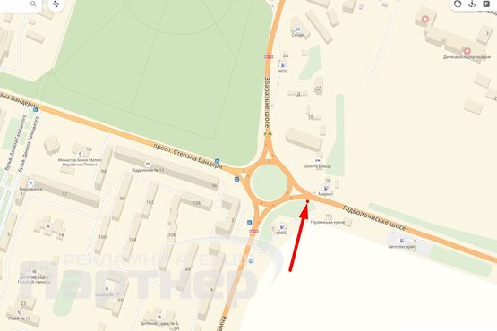 Схема рекламной плоскости по адресу Протасевича