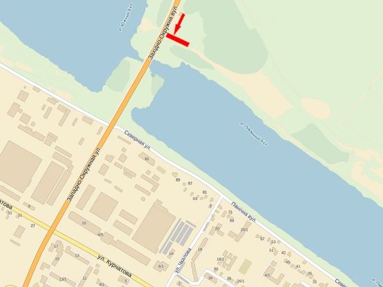 Схема рекламной плоскости по адресу Западноокружная ул., возле АЗС "WOG"