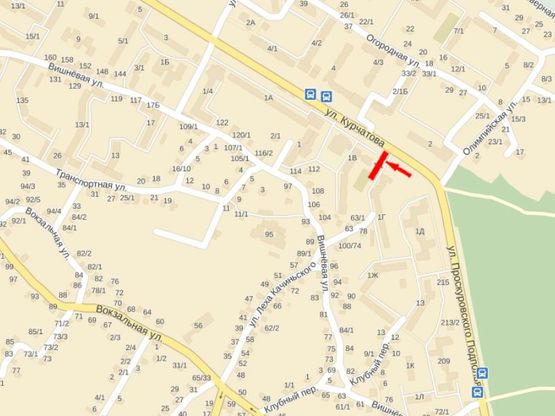 Схема рекламної площини за адресою Курчатова ул., 1, возле супермаркета "Вопак", ТЦ "Тритон"