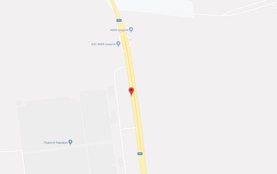 Схема рекламної площини за адресою Каменецкое шоссе (Аэропорт, рынок "Караван") №3