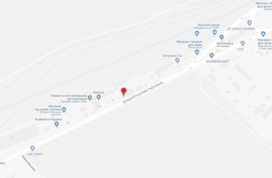 Схема рекламной плоскости по адресу Вишневе, ул.Черновола, (автомобильная дорога О101304 Киевское Полукольцо-Крюковщина-Боярка)