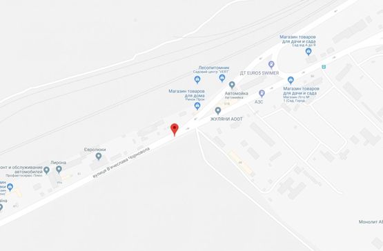 Схема рекламной плоскости по адресу Вишневе, Вишневе, вул.В.Чорновола, перед виїздом на Жилянский міст