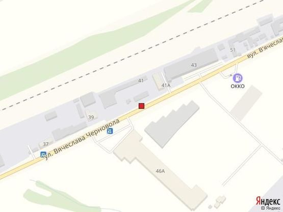 Схема рекламной плоскости по адресу Вишневе, ул.В.Черновола, около магазина Рыбный мир