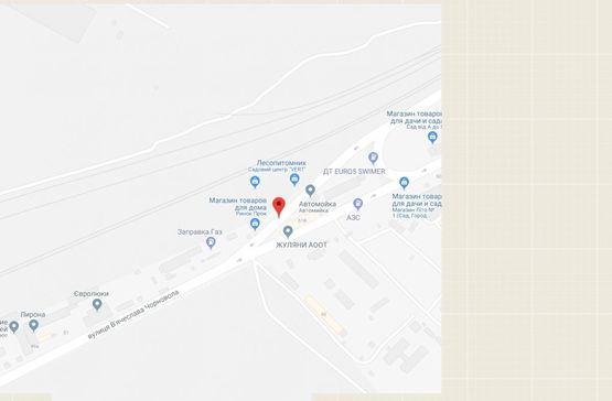 Схема рекламной плоскости по адресу Вишневе, Вишневе, вул.В.Черновола,біля ГАЗ заправки