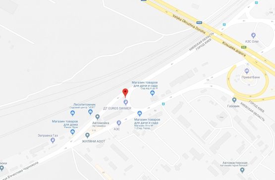 Схема рекламної площини за адресою Вишневе, ул.В.Черновола, перед развязкой на Жулянский мост