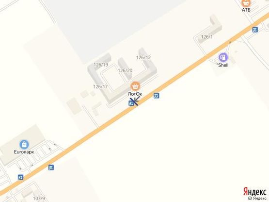 Схема рекламної площини за адресою Софіївська Борщагівка, вул.Соборна, 126/15, біля зупинки ЖК Софія Сфера