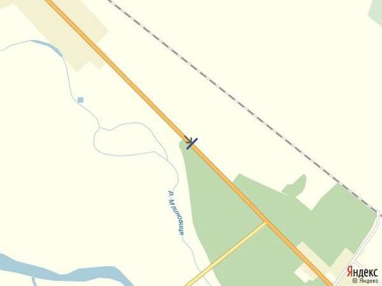 Схема рекламної площини за адресою МЕЖА Тячівського та Хустського району, виїзд в сторону м.Тячів на висоті 9 м